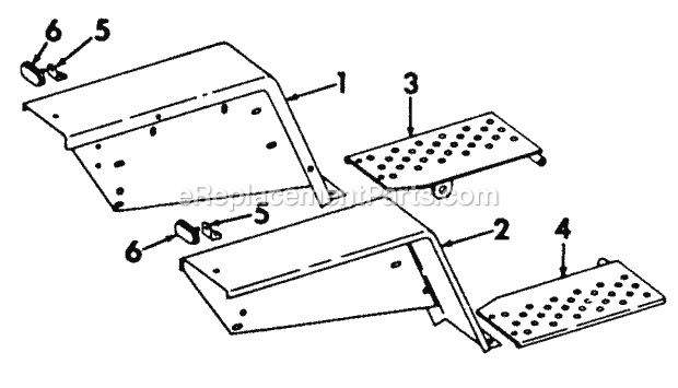 Fenders Diagram and Parts List for 122  Cub Cadet Lawn Tractor